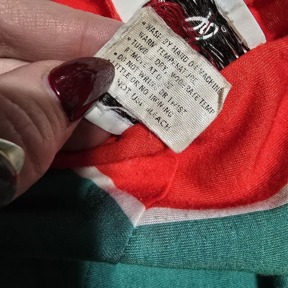 Vintage Red and Green Sleeveless Spaghetti Strap Sundress - Picture 7 of 8